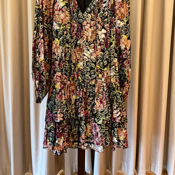 Kobi Halperin Abstract Metallic Print Dress - Picture 3 of 9